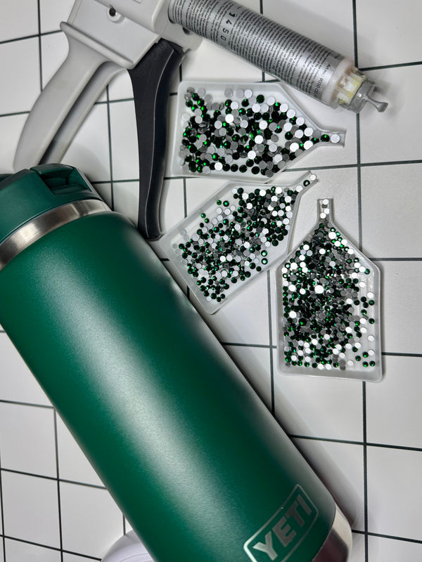 Emerald Green Rhinestone YETI